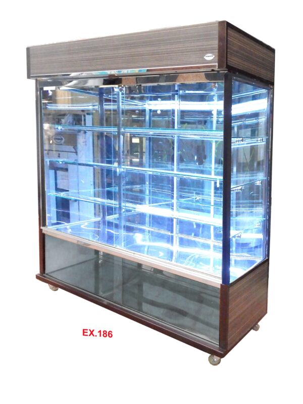 EXHIBIDOR DE PAN CON PUERTAS LUZ EN LED EX185